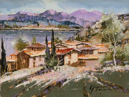 Art work by Giampietro Tugnoli Paesaggio - oil canvas 